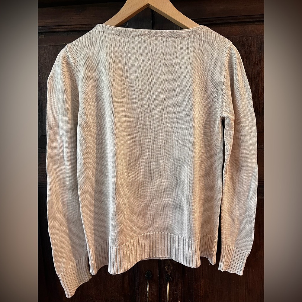 Talbot’s Women's Cream 100% Silk Sweater / size M - Picture 8 of 13
